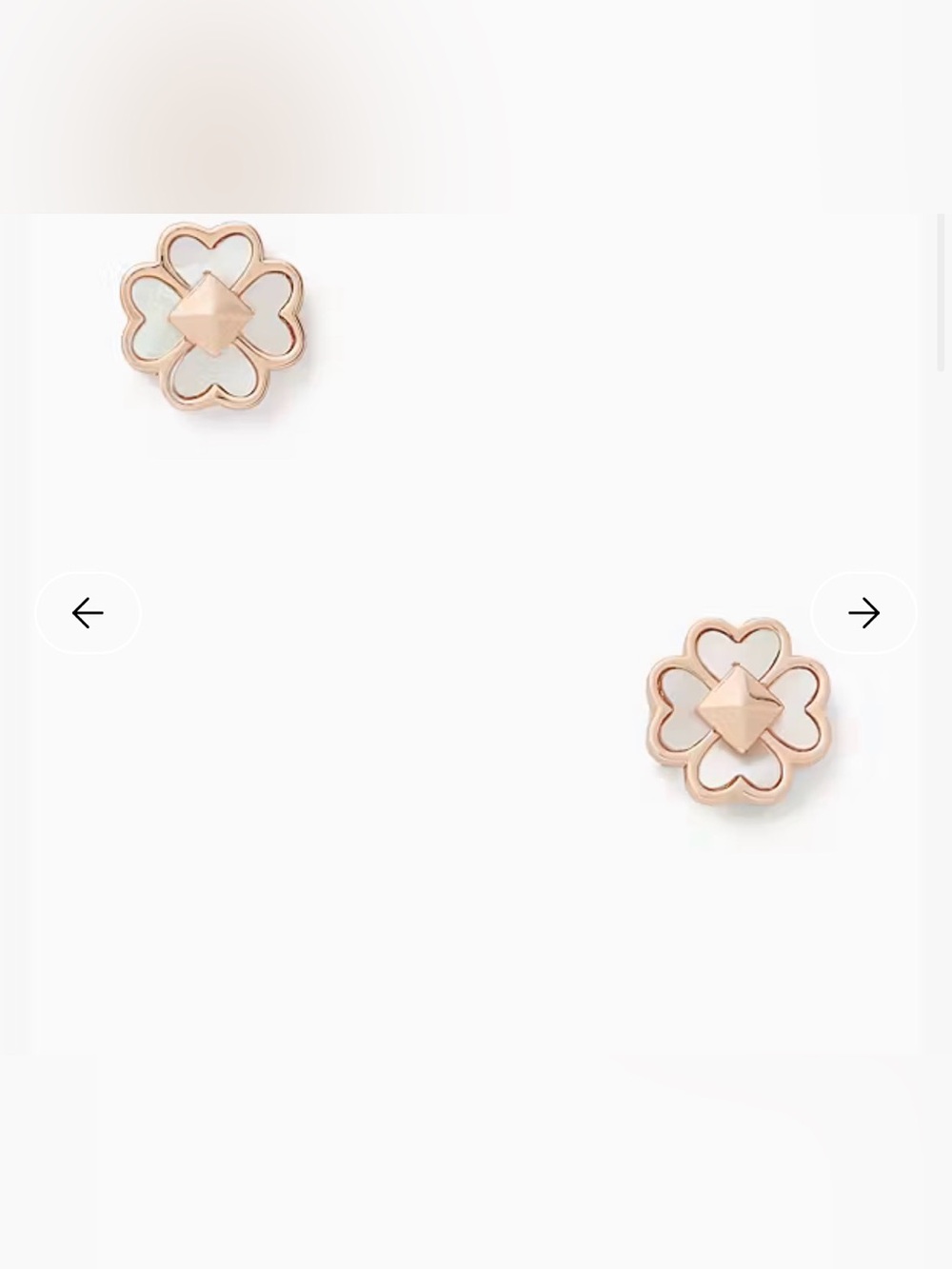Kate Spade Rose Gold Spades & Studs Stud Earrings - Picture 9 of 15